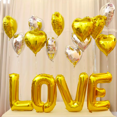 Bóng chữ LOVE cỡ đại 70cm trang trí phòng cưới cầu hôn tỏ tình