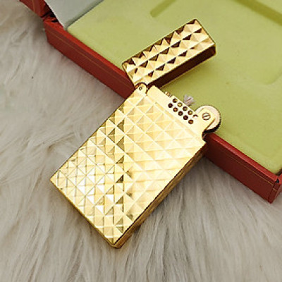 Vỏ Hột Quẹt Bật Lửa Upon Xăng Đá DX17V Họa Tiết Ô Vuông Đẹp Độc Lạ - Dùng Xăng Đá Cao Cấp