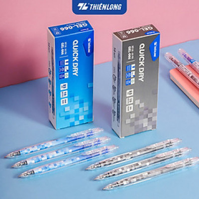 Bút gel Quick Dry Thiên Long GEL-066 - Premium Tip - Vật liệu tái chế