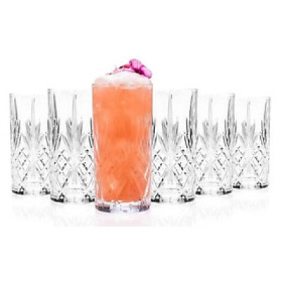 Bộ cốc thủy tinh pha lê 6 chiếc Bohemia Longdrink Becher Hàng chính hãng