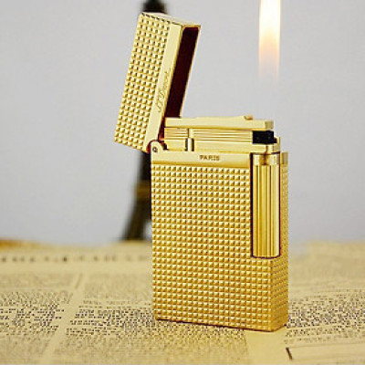 Vỏ Hột Quẹt Bật Lửa Upon D26V Họa Tiết Ô Vuông Kẻ, Sang Trọng, Lịch Lãm - Dùng Ga Đá Cao Cấp