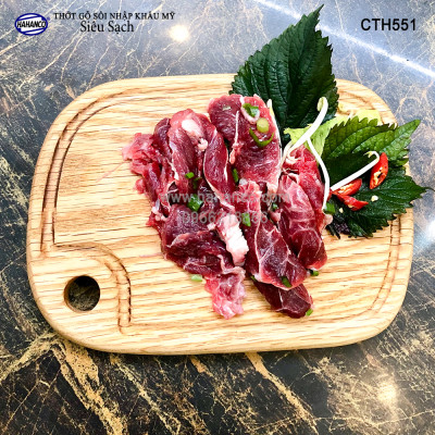 Khay thớt gỗ Sồi nhập khẩu Mỹ nguyên khối (đủ Size và kiểu dáng) hàng Xuất Khẩu Châu Âu - có rãnh bao quanh - khay bánh mì/trái cây/ bít tết/ pizza/ phụ kiện chụp ảnh, decor, bày món ăn trong nhà hàng - Sang trọng trên bàn ăn