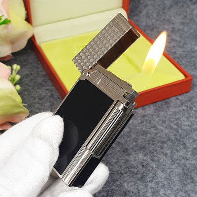 Vỏ Hột Quẹt Bật Lửa Upon D168D Họa Tiết Nền Đen Kẻ Ô Vuông Kim Cương Tuyệt Đẹp - Dùng Ga Đá Cao Cấp