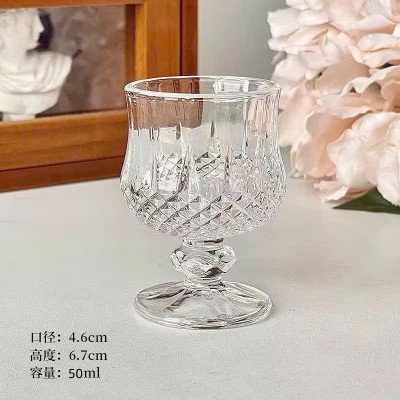 Bộ 6 Chiếc Ly Thủy Tinh Đẹp Có Đế Cầm 45ml - Ly Uống Rượu Trang Trí Phòng Khách, Đãi Tiệc - HÀNG CHÍNH HÃNG MINIIN