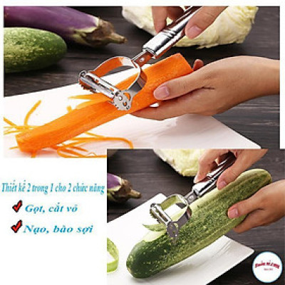 Nạo Rau Củ Quả 2IN1 Bằng Lưỡi Dao Inox