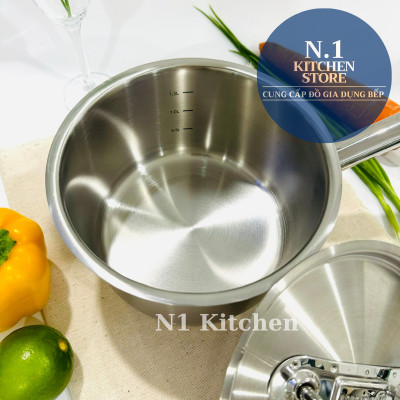 Nồi Quánh inox cao cấp Korkmaz Proline 2 lít có nắp - A1157 - Hàng chính hãng