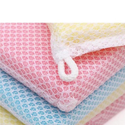 Combo 02 Kệ để miếng mút rửa bát 2 ngăn dạng lưới Inomata + 01 Set 05 miếng mút bọc lưới rửa chén bát tạo bọt - Nội địa Nhật Bản