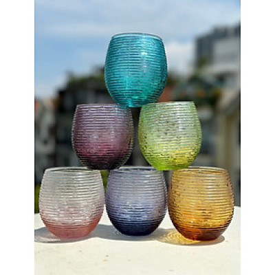 Sét 6 cốc IVV Multivolor 250ml Made in Italia Hàng chính hãng