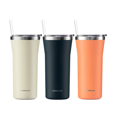 Bình giữ nhiệt LocknLock Daily Essential 870ml màu san hô LHC4325YRED, Hàng chính hãng, thép không gỉ - JoyMall
