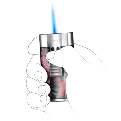 Vỏ Hộp Quẹt Bật Lửa Gas Khò 1 Tia RAG-1157 Tích Hợp Kệ Gác Và Đục Xi--Ga Tiện Lợi - Nhiều Hình