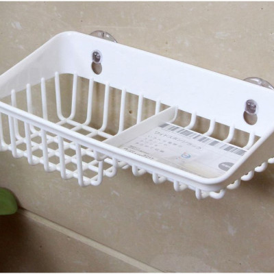 Combo 02 Kệ để miếng mút rửa bát 2 ngăn dạng lưới Inomata + 01 Set 05 miếng mút bọc lưới rửa chén bát tạo bọt - Nội địa Nhật Bản