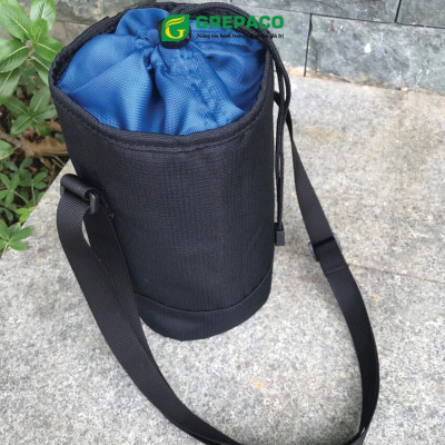 Túi Đựng Ly Giữ Nhiệt Grepaco Dạng Quai Xách Và Dây Rút Đựng Bình Nước Thể Tích 500ml, 750ml, 800ml, 900ml, 1500ml – Vải Bố Canvas Dù Chống Thấm Nước Phong Cách Thời Trang Bảo Vệ Môi Trường Phong Cách Nhật Bản