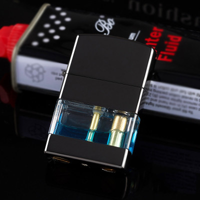 Vỏ Hột Quẹt Bật Lửa Xăng Đá Y168 Thiết Kế Lộ Thiên Nhìn Rõ Lượng Nhiên Liệu Bên Trong - Nhiều Màu