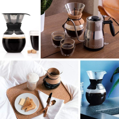 Bình pha cà phê kiểu Pháp Bodum Pour Over 500ml 11592-109, xuất xứ Bồ Đào Nha