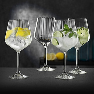Bộ 4 Ly pha lê có rãnh Gin & Tonic Nachtmann 102892 Hàng Chính hãng