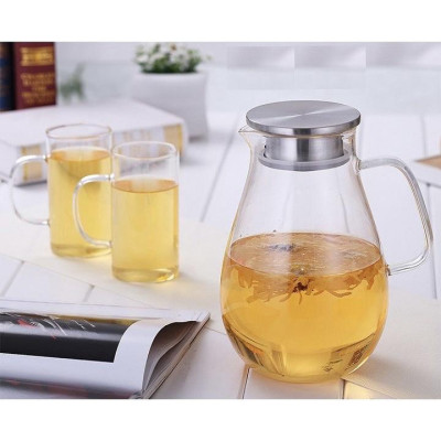 Bình đựng nước uống thủy tinh chịu nhiệt cao cấp lên tới 400ml trơn bầu 1800ml