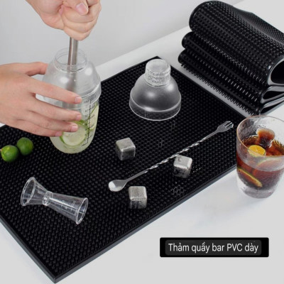 Thảm lót cao su quầy bar pha chế siêu dày 30x45cm