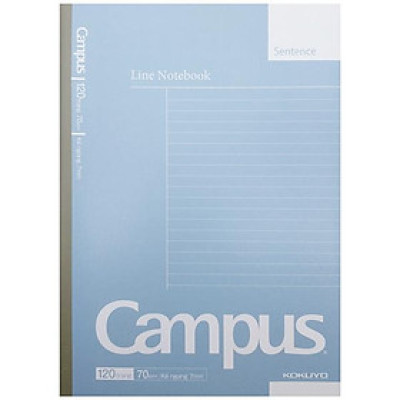 Tập Basic Notebook - Kẻ Ngang - 120 Trang 70gsm - Campus NB-B5L120BS