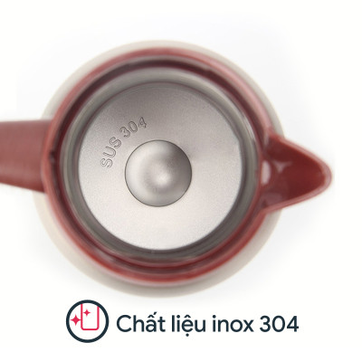 Bình Pha Trà Giữ Nhiệt, Phích Nước Nóng Lạnh 2GOOD B18 1.6 Lít - Bình Ủ Giữ Nhiệt Nóng Lạnh Suốt 24h