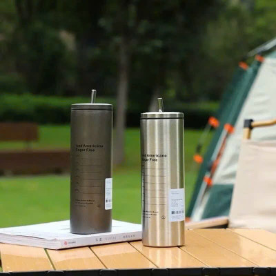 Ly Giữ Nhiệt 600ml Inox 304 Đúc Liền Khối Cao Cấp, Có Nắp Đậy Kèm Ống Hút - HÀNG CHÍNH HÃNG MINIIN