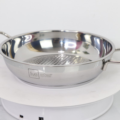 Nồi lẩu xào Fivestar 24cm nắp kính tặng 2 vá canh