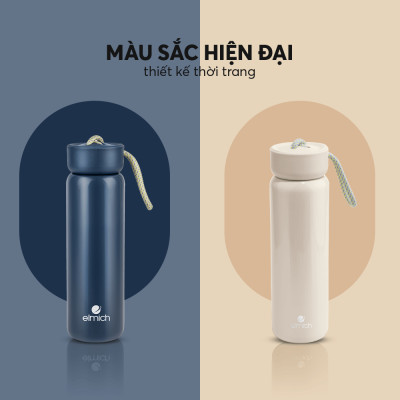 Bình giữ nhiệt Inox 304 Elmich EL8296 Dung tích 480ml, Hàng chính hãng, Có lưới lọc trà, Giữ nhiệt lâu 8H-10H - JoyMall