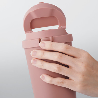 Ly Giữ Nhiệt Lock&Lock Energetic One Touch Tumbler LHC3249 (550ml) - Hàng Chính Hãng, Bằng Thép Không Gỉ Inox 316L, Nắp Mở Một Chạm, Tặng Ống Hút Và Cọ Rửa