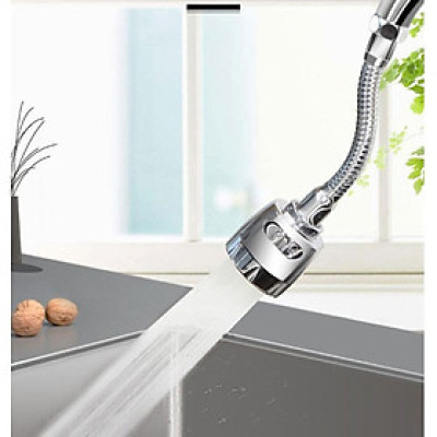 Đầu vòi tăng áp 3 mức độ cho bồn rửa chén ,Chứa các khớp phổ quát, băng nguyên liệu, bộ điều hợp, miếng đệm cao su