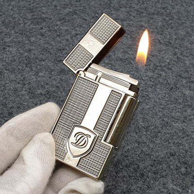 Vỏ Hột Quẹt Bật Lửa ga đá Dupont D144T Hồng Kông ô vuông chữ D