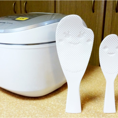 Bộ 2 chiếc muôi xới cơm YAMADA 19.5cm & 15.8cm chống dính, kháng khuẩn - nội địa Nhật Bản