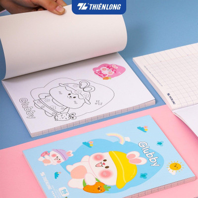 Tập học sinh 96 trang 5 ô ly vuông 2mm chấm kẻ 2/3 100gsm NB-118 Thiên Long - Mẫu ngẫu nhiên
