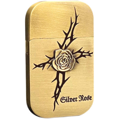 Vỏ Hột Quẹt Bật Lửa Xăng Đá HG05-HH Họa Tiết Hoa Hồng Độc Lạ - Nhiều màu