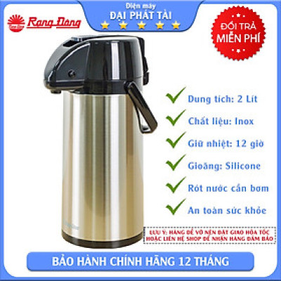 Phích Nước Nóng Inox Rạng Đông RD 2045 ST1.E (2L)