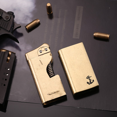 Vỏ Hột Quẹt Bật Lửa xăng đá BNC009 thiết kế đẹp độc lạ - dùng xăng bấc đá cao cấp ( giao mẫu ngẫu nhiên )