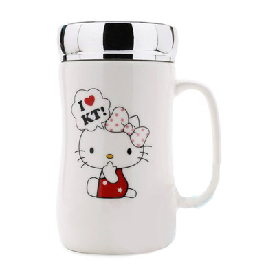 Ly Sứ Uống Nước Giữ Nhiệt Có Nắp Tráng Gương Cao Cấp, Cốc Giữ Nhiệt Họa Tiết Đáng Yêu Cho Bé - Chính hãng MINIIN (Giao mẫu ngẫu nhiên)