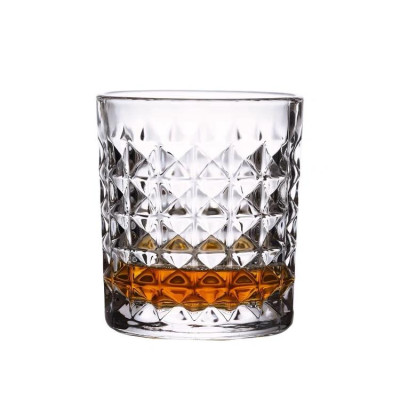 Ly thủy tinh họa tiết kim cương Heodecor C05, cốc thủy tinh uống rượu ngoại cao cấp