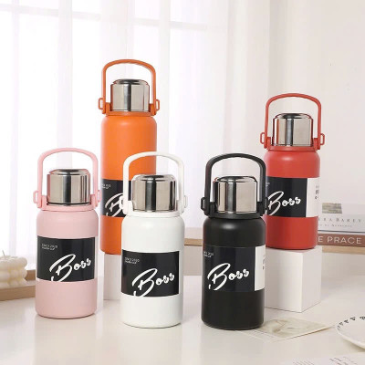 Bình Giữ Nhiệt Boss Chất Liệu Inox 316 Cao Cấp Nắp Kèm Cốc Có Tấm Lọc Trà, Tay Cầm Tiện Lợi Dung Ticsh 800-1000-1500ml - Hàng Chính Hãng MINIIN