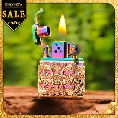 Vỏ Hột Quẹt Bật Lửa Xăng Đá Zorro Z506-630 Họa Tiết Hoa Văn Độc Lạ Nhiều Màu - Dùng Xăng Bấc Đá Cao Cấp