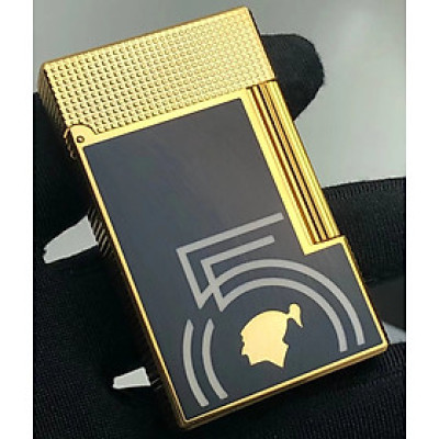 Vỏ Hột Quẹt Bật Lửa Gas Đá DP089 Phiên Bản Kỷ Niệm 55 Năm Sơn Mài Màu Đen