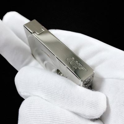 Vỏ Hột Quẹt Bật Lửa Upon Xăng Đá DX06T Họa Tiết Bạc Kẻ Dọc Đẹp Độc Lạ - Dùng Xăng Bấc Đá Cao Cấp