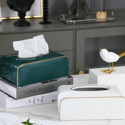 HỘP ĐỰNG GIẤY ĂN BẰNG SỨ MÀU XANH NGỌC LỤC BẢO HỌA TIẾT SAO - VD17