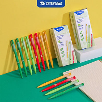 Combo 5/10/20 Bút gel B - Buttersmooth Gel Thiên Long GELB-031 - Premium Tip viết êm, trơn - Mực Xanh - Thân ngẫu nhiên