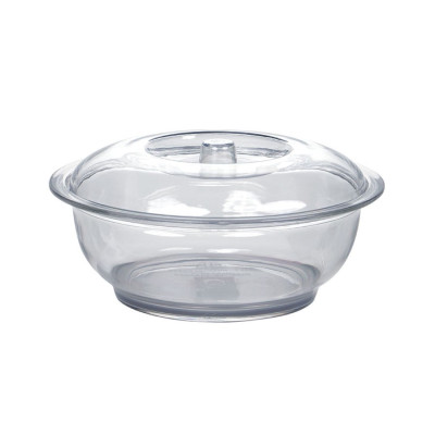 Âu thố trong Nhựa cao cấp giả thủy tinh trong suốt đựng cơm canh có nắp đậy size trung (21*12*10cm) - HÀNG VIỆT NAM