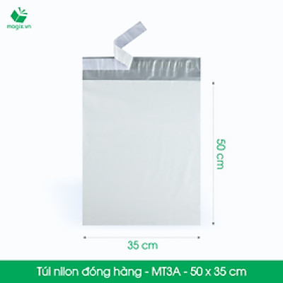 MT3A - 50x35 cm - 100 túi nilon 2 lớp đóng hàng thay thùng hộp carton