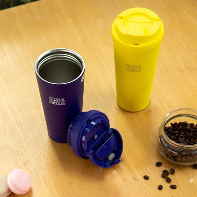 Ly giữ nhiệt LocknLock Retro Pop Tumbler 550ML LHC3249YEL, Hàng chính hãng, thép không gỉ - JoyMall