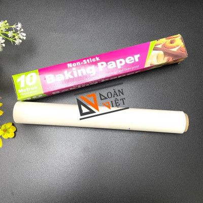 [Dài 10mm] Hộp GIẤY NẾN, GIẤY NƯỚNG BÁNH chống dính C.Lượng - Khổ lớn 30 cm x dài 10m. giấy lót bánh. dụng cụ làm BÁNH.