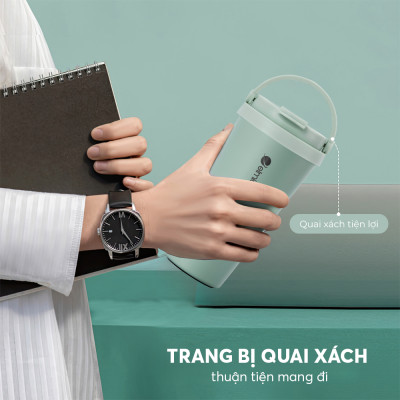 Ly giữ nhiệt inox 304 Elmich EL-8380 510ml, Hàng chính hãng, giữ nóng 8h giữ lạnh 23h - JoyMall