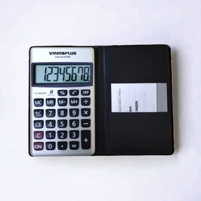 Máy Tính Bỏ Túi LC-403VN Bảo Hành 2 Năm - Có Vỏ Giả Da Simili