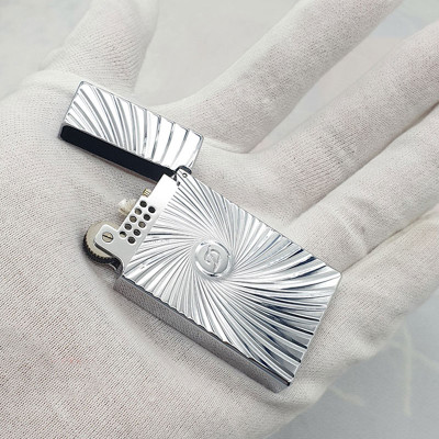 Vỏ Hột Quẹt Bật Lửa Upon Xăng Đá DX09T Họa Tiết Vòng Xoáy Đồng Tâm Đẹp Độc Lạ - Dùng Xăng Đá Cao Cấp