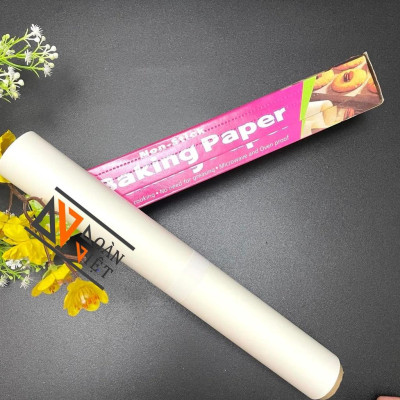 [Dài 10mm] Hộp GIẤY NẾN, GIẤY NƯỚNG BÁNH chống dính C.Lượng - Khổ lớn 30 cm x dài 10m. giấy lót bánh. dụng cụ làm BÁNH.